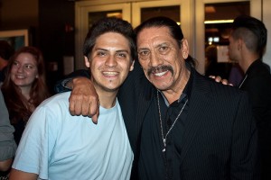 Lukas C. with Danny Trejo in New York, New York.